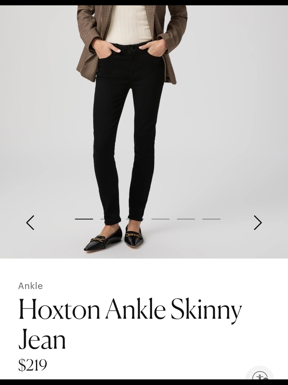 PAIGE Velvet Hoxton Ankle Skinny Jeans